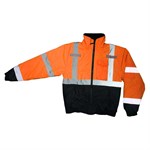 Radians Type R Class 3 Weatherproof Bomber Jacket OrangeBlack - XLarge