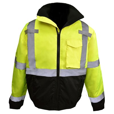 Radians Type R Class 3 Weatherproof Bomber Jacket YellowBlack - XLarge