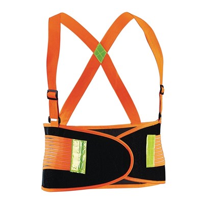 Western Safety Back Support Belt With Reflector - Orange